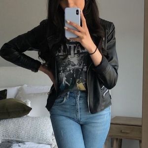 Zara: Biker Leather Jacket